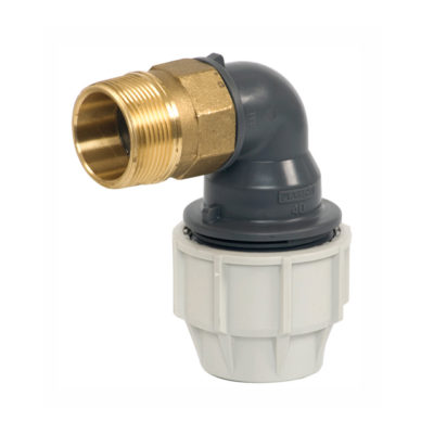 Winkel 90° AG Messing