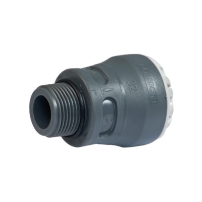 Anschlussverschraubung AG PP, mit selbstd. O-Ring (EWE-System)