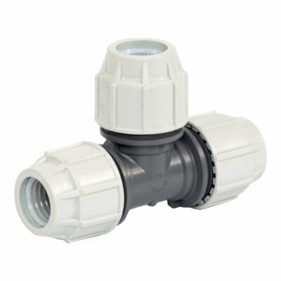 T-Stück 90°, Durchgang ohne Anschlag