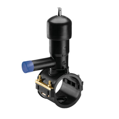 Ventilanbohrarmatur PE 100 mit integriertem Anbohrfräser 30 mm (Wasser)